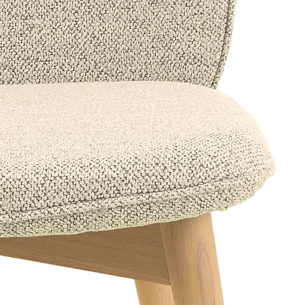 2 x Cindy matstol bouclé beige.