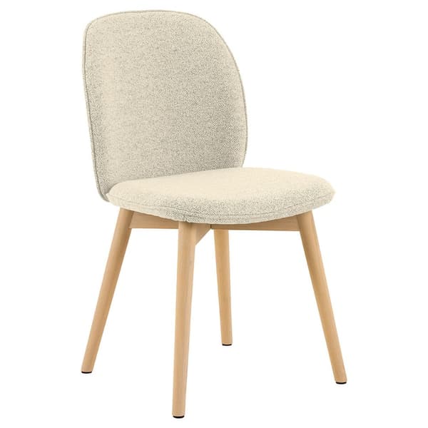 2 x Cindy matstol bouclé beige.