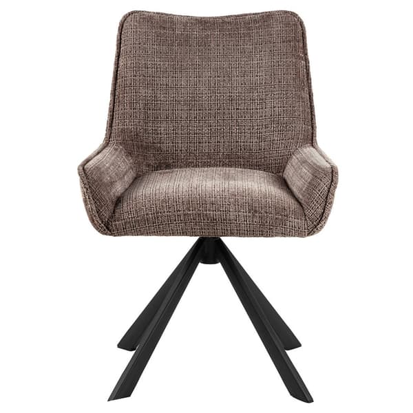 2 x Eddie spisestuestoler chenille brun.