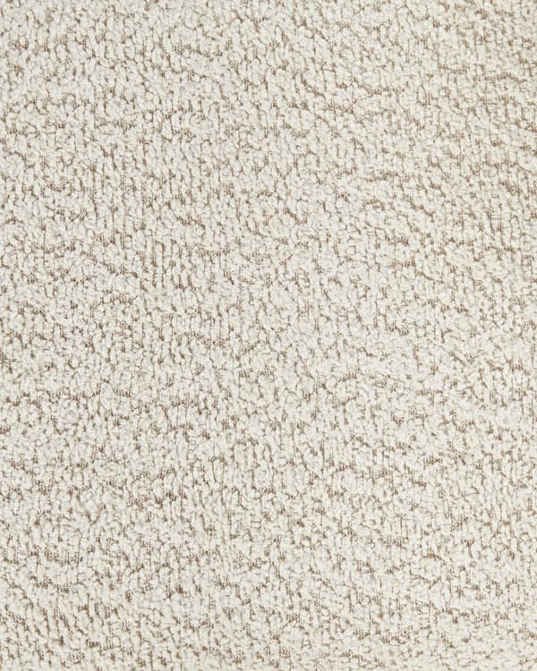 Sett med 2 spisestoler Lysebrun Beige Ramme i gummitre Sete i boucléstoff Retro stil Spisestue Kjøkkenstoler