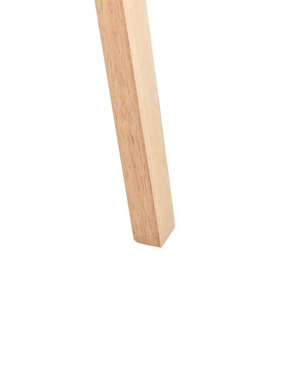 Spisebordsstol Lysebrun Taupe Stof Sæt af 2 Spisestole Moderne Spisestuestol Træ Stole til Spisebord med Træben Design