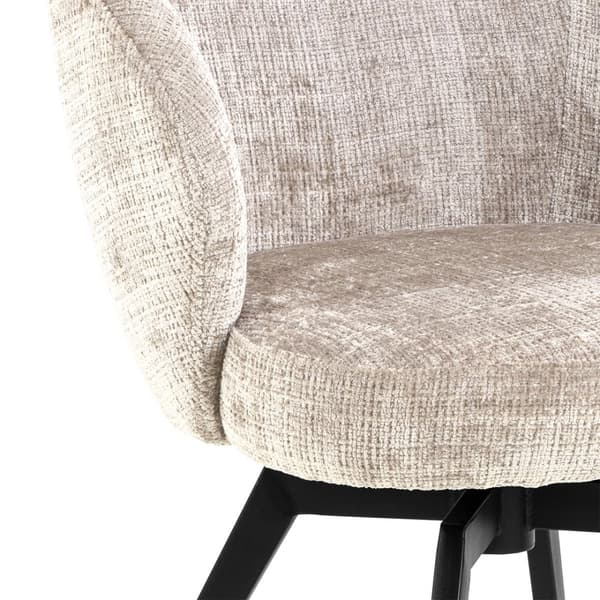 Darlene spisestuestoler med armlene chenille beige.