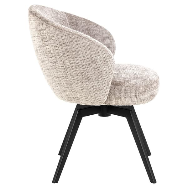 Darlene spisestuestoler med armlene chenille beige.