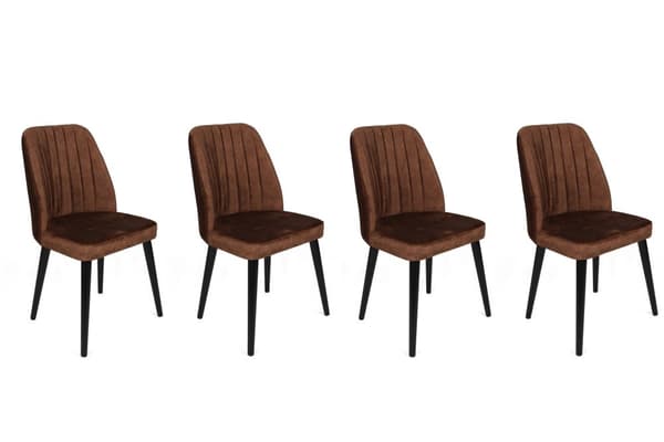 Ruokapöydän tuoli Alfa, 50x90x49 cm, ruskea