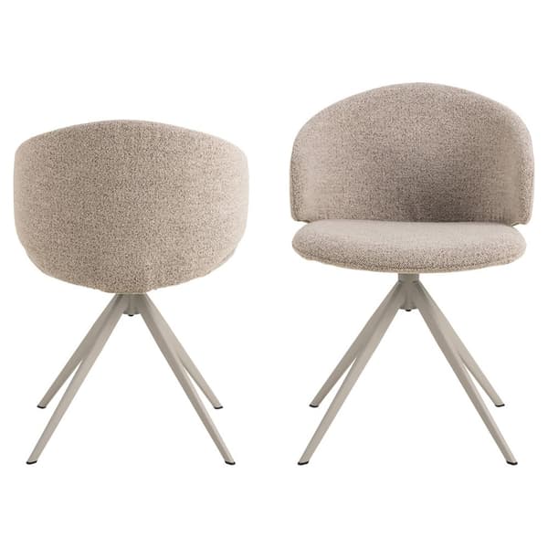 Ella spisestuestoler bouclé beige.