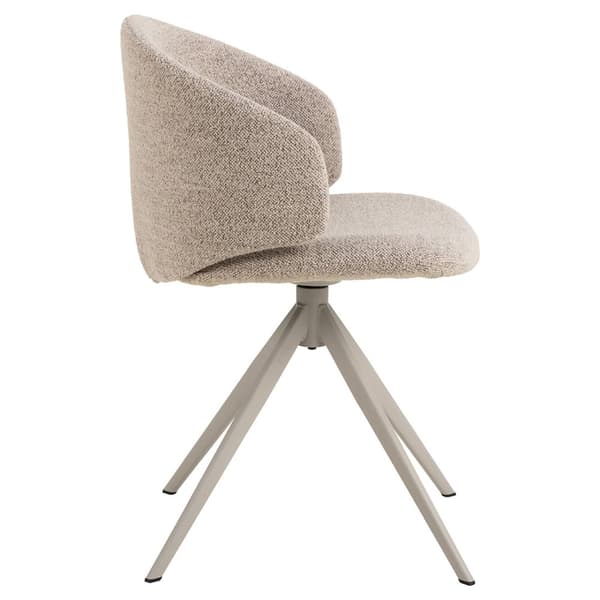 Ella spisestuestoler bouclé beige.