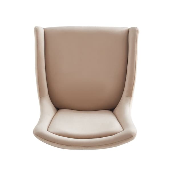 Set med 2 stolar - Sammet av hög kvalitet - Modern stil - Beige