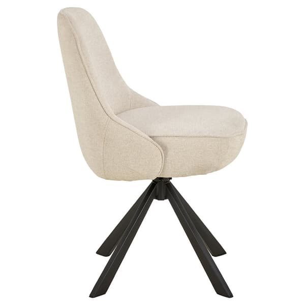 2 x Carlton spisestuestoler dreiefunksjon beige.