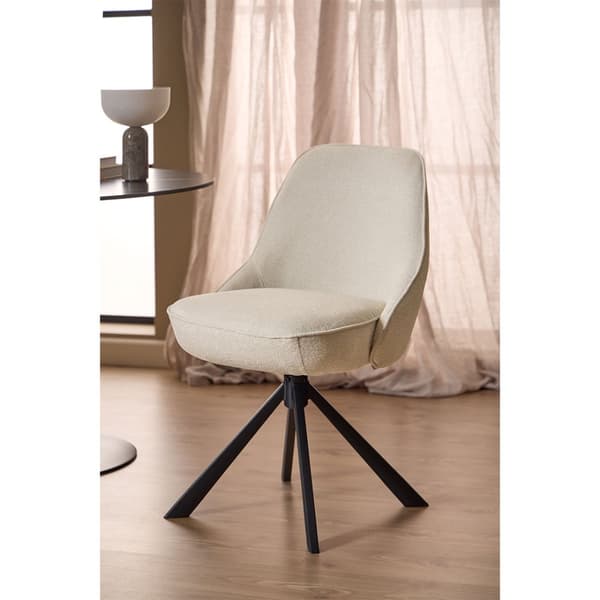 2 x Carlton spisestuestol drejefunktion beige.