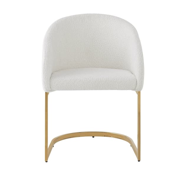 Sæt med 2 lænestole i beige frottéstof
