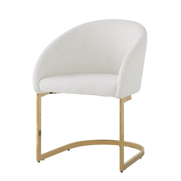 Sæt med 2 lænestole i beige frottéstof