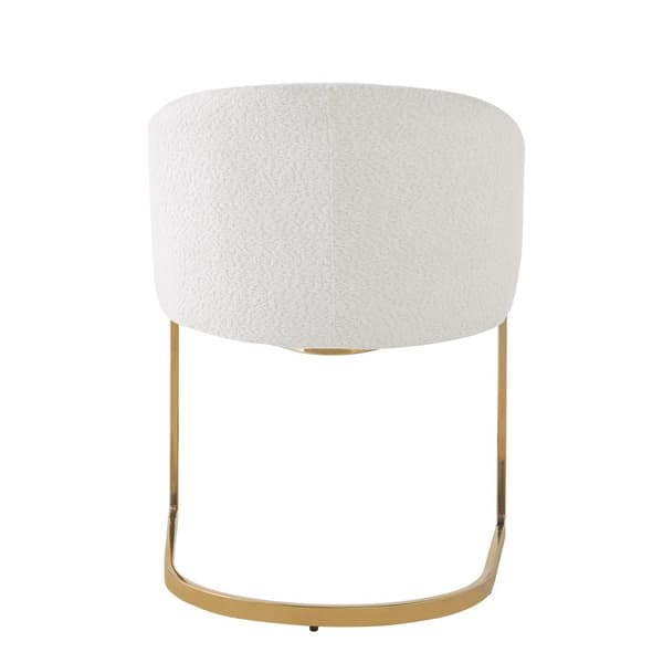 Sæt med 2 lænestole i beige frottéstof