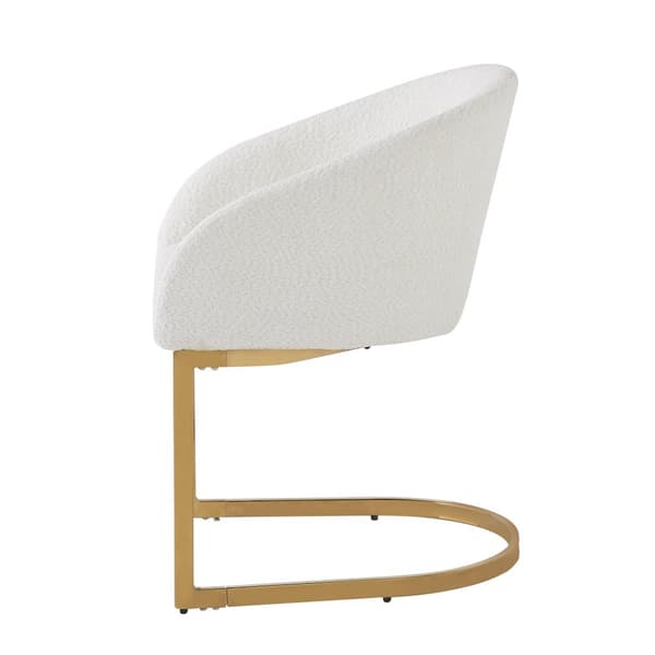 Sæt med 2 lænestole i beige frottéstof