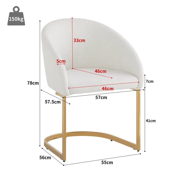Sæt med 2 lænestole i beige frottéstof