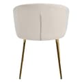 Pikkukuva 8 / 10: 2 samettisen nojatuolin sarja - Kullatut metallijalat - Beige