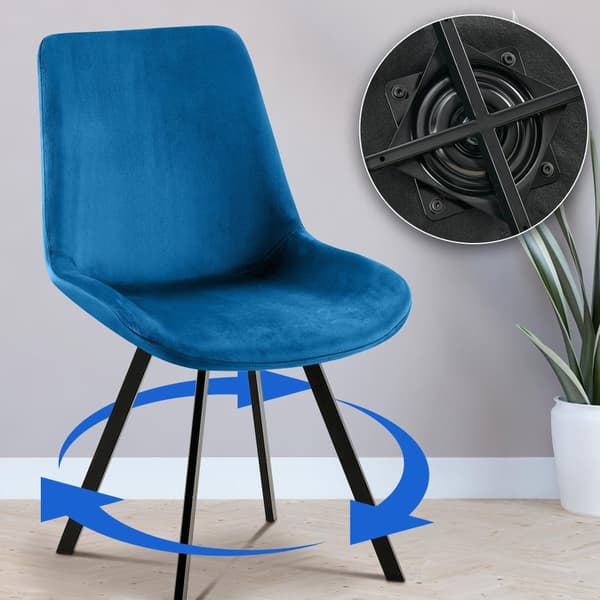 CLP Set med 2 matstolar Lewes velvet