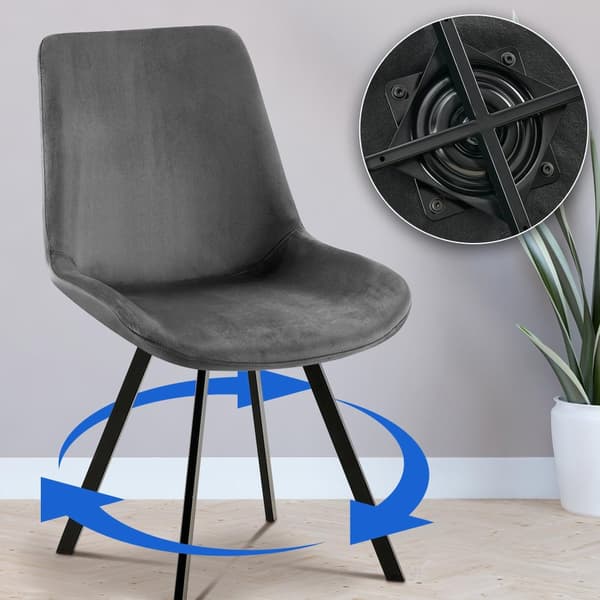 CLP Set med 2 matstolar Lewes velvet