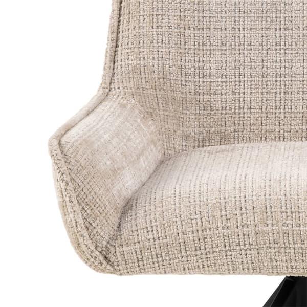 2 x Eddie spisestuestoler chenille beige.