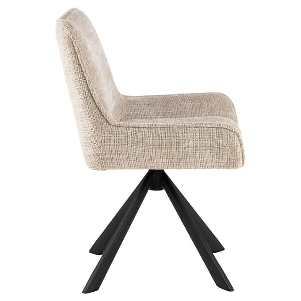 2 x Eddie spisestuestoler chenille beige.