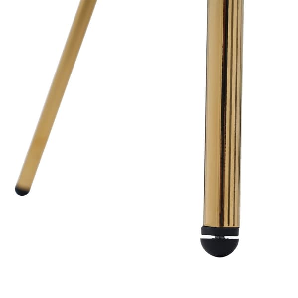 1 fåtölj för matsal, vardagsrum eller sovrum - tillverkad av imiterat kanindun - med 4 guldfärgade metallben - Beige