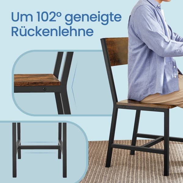 Ruokasalin tuolit, 2, metallirunko