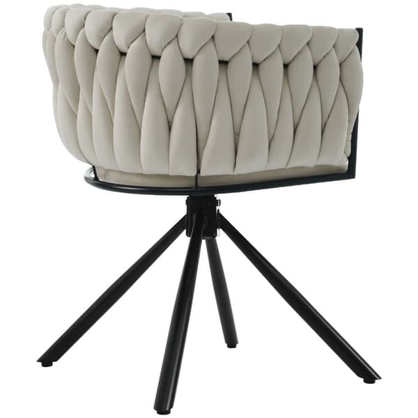 Samettituoli käsinojilla - Metalliset jalat - Beige