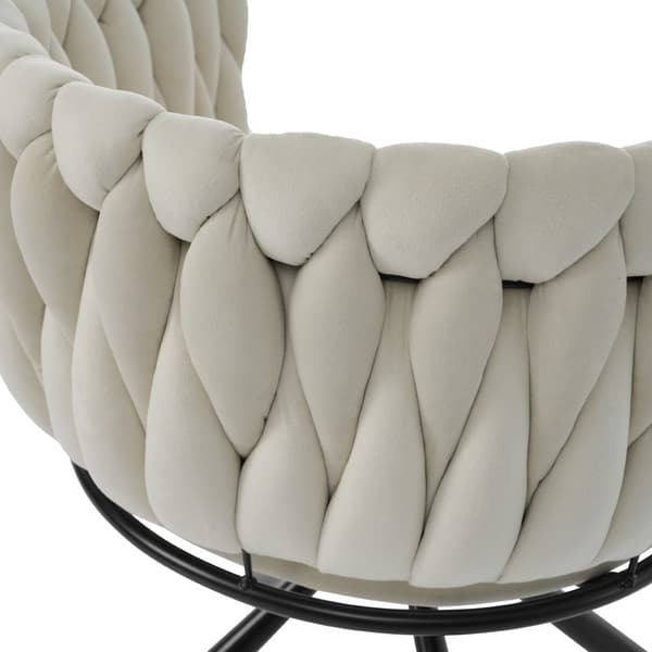 Samettituoli käsinojilla - Metalliset jalat - Beige