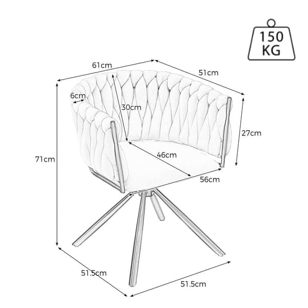 Samettituoli käsinojilla - Metalliset jalat - Beige