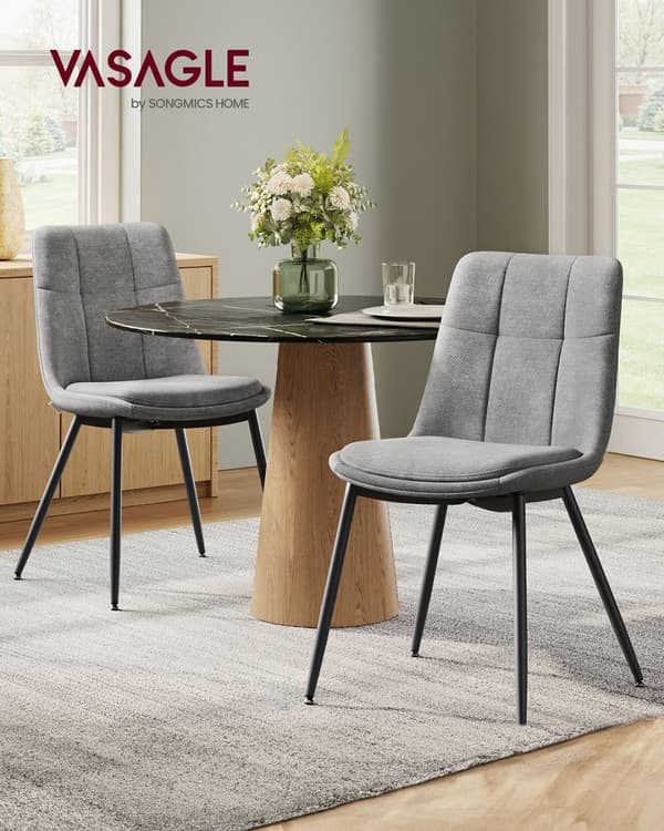Ruokapöydän tuoli, VASAGLE KDC151G01, 56x50x81 cm, Pigeon Grey