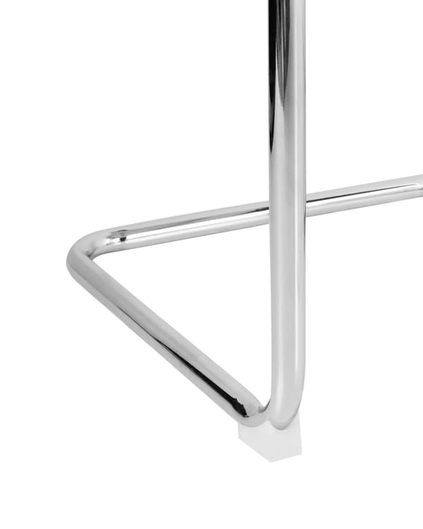 Sett med 2 Spisestuestoler Gjennomsiktig Oransje Plastsete Cantilever Metallben Stoler