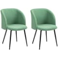 Miniatyrbild 6 av 6: Rootz 2 -stycken set matstolar - sammetstolar - modern sittplats - komfort och stil - 55 cm x 62 cm x 80 cm