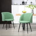 Miniatyrbild 2 av 6: Rootz 2 -stycken set matstolar - sammetstolar - modern sittplats - komfort och stil - 55 cm x 62 cm x 80 cm