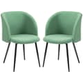 Miniatyrbild 1 av 6: Rootz 2 -stycken set matstolar - sammetstolar - modern sittplats - komfort och stil - 55 cm x 62 cm x 80 cm