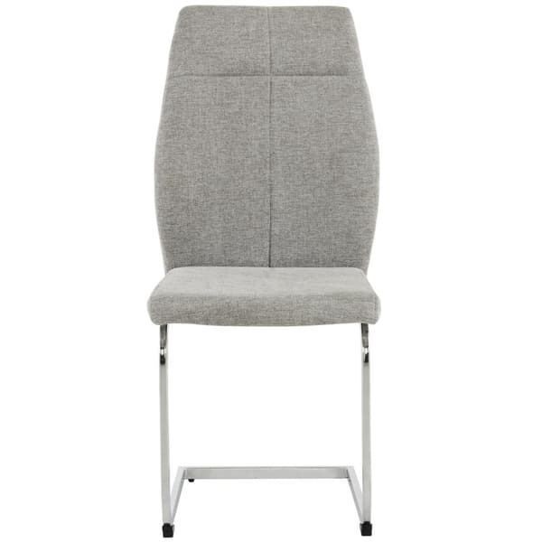 Rootz 4 -stykke sæt spisestue stole - ergonomiske stole - moderne siddepladser - åndbart linned - 43 cm x 58 cm x 102,5 cm