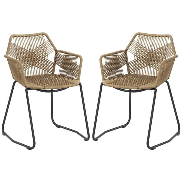 Rootz Sæt med 2 spisestuestole - Boho Chic - Køkkenstole - Komfortable siddepladser - 56 cm x 59 cm x 74 cm