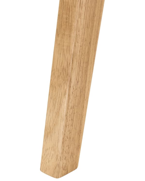 Sett med 2 Spisestoler Brun Beige Gummitre Ramme Papirsnor Sete og ryggstøtte Spisestue Boho