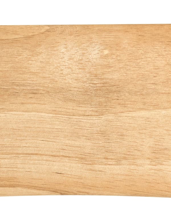 Sett med 2 Spisestoler Brunt og Beige Gummitre Ramme Papirsnor Seter Armløs Retro Stil Spisestue