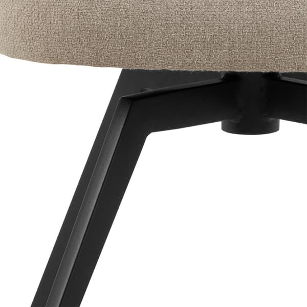 Darlene spisestuestoler med armlene stoff beige.