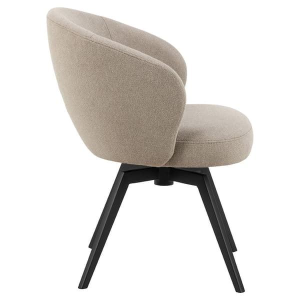 Darlene spisestuestoler med armlene stoff beige.