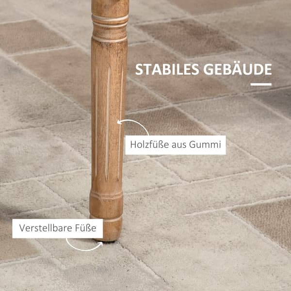 Spisebordsstol, 59x63.5x96 cm, Creme Hvid