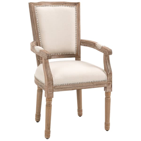 Spisebordsstol, 59x63.5x96 cm, Creme Hvid