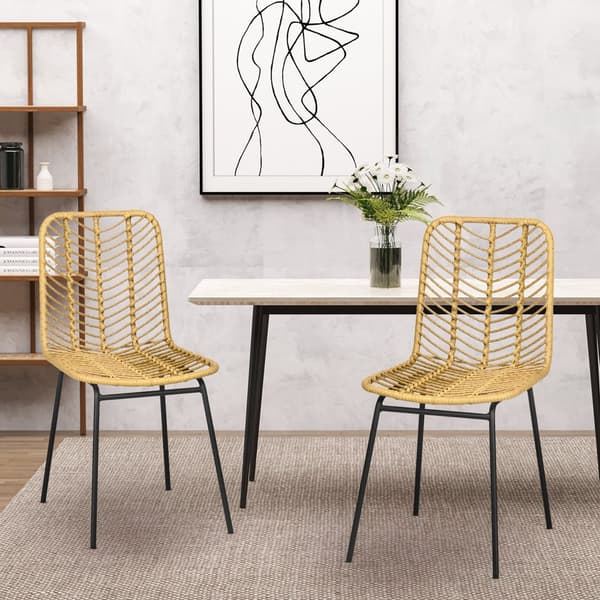 Spisesæt med stole, 44x58x85 cm, Gul