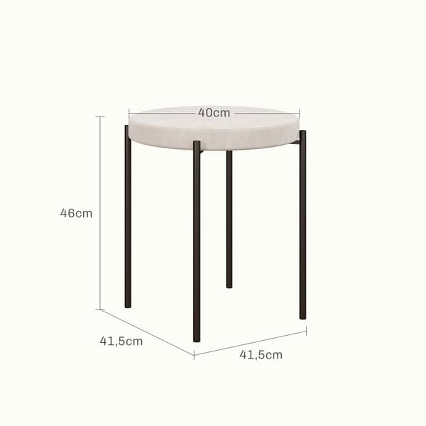 Matstolar, 4er-Set, 41,5x41,5x46 cm, Kräm Vit