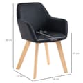 Miniatyrbillede 3 af 9: Køkkenstole, 54x57x80 cm, Sort