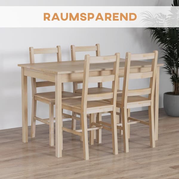 Matsalsgrupp, 118x73x75 cm, Naturträ