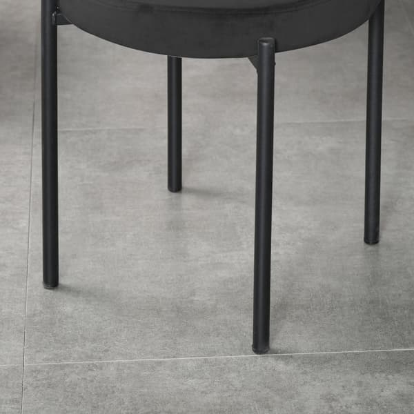 Matstolar, 4er-Set, 41.5x41.5x46 cm, Svart