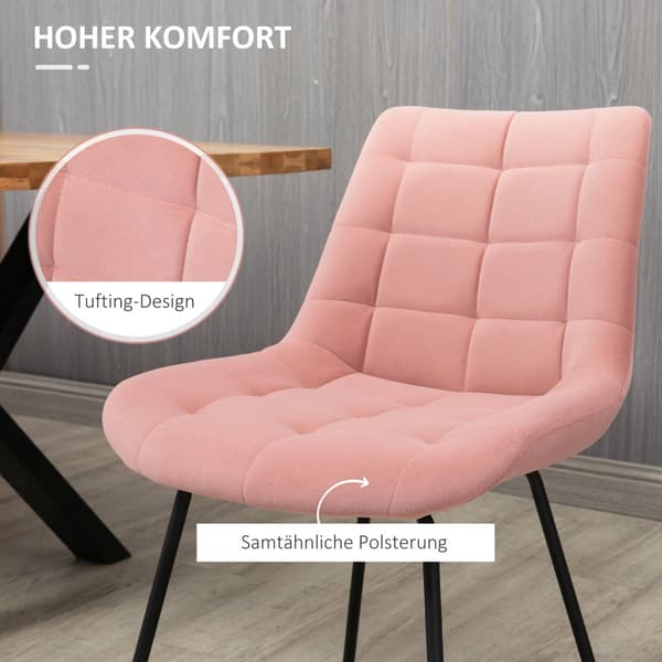Spisebordsstol, 50x61x79 cm, Pink