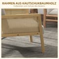Pikkukuva 5 / 9: Nojatuoli, 65,5L x 72S x 78K cm, Harmaa+Luonnonväri