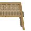 Pikkukuva 7 / 9: Nojatuoli, 65,5L x 72S x 78K cm, Harmaa+Luonnonväri
