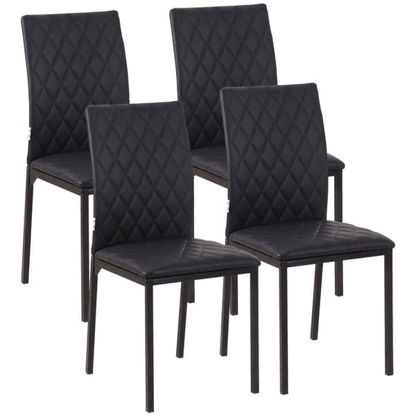 Matsalsstolar Set, 4, 41x50x91 cm, Svart